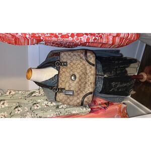 Stylish Coach Signature Heritage Tote Bag